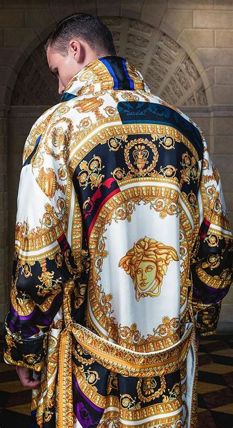 versace robe outfit